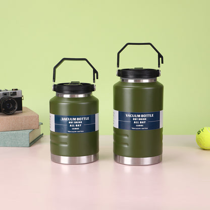 Cross-Border New 304 Stainless Steel Thermos Cup Large Capacity Ton Barrel Outdoor Portable Ice Bucket Wholesale