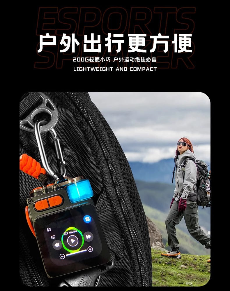 New metal bluetooth speaker atmosphere light portable speaker high power wireless mini stereo high sound quality