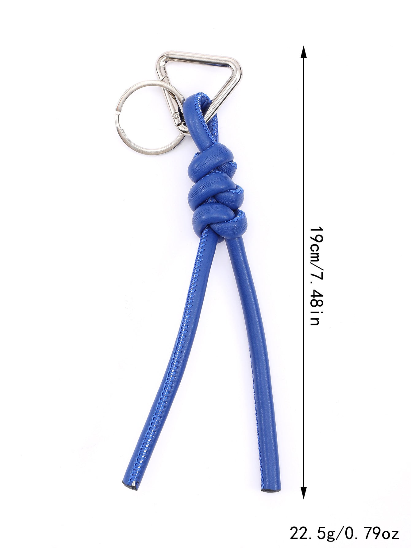 New triangle key chain PU hand-woven diamond key ring bag pendant key chain