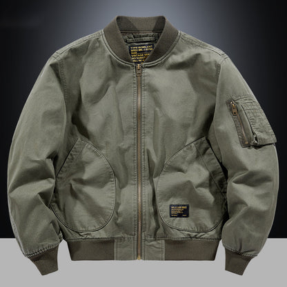 American Retro New Baseball Uniform Jacket Men's Autumn and Winter Bomber Jacket Men's Casual Workwear Top Men's Style