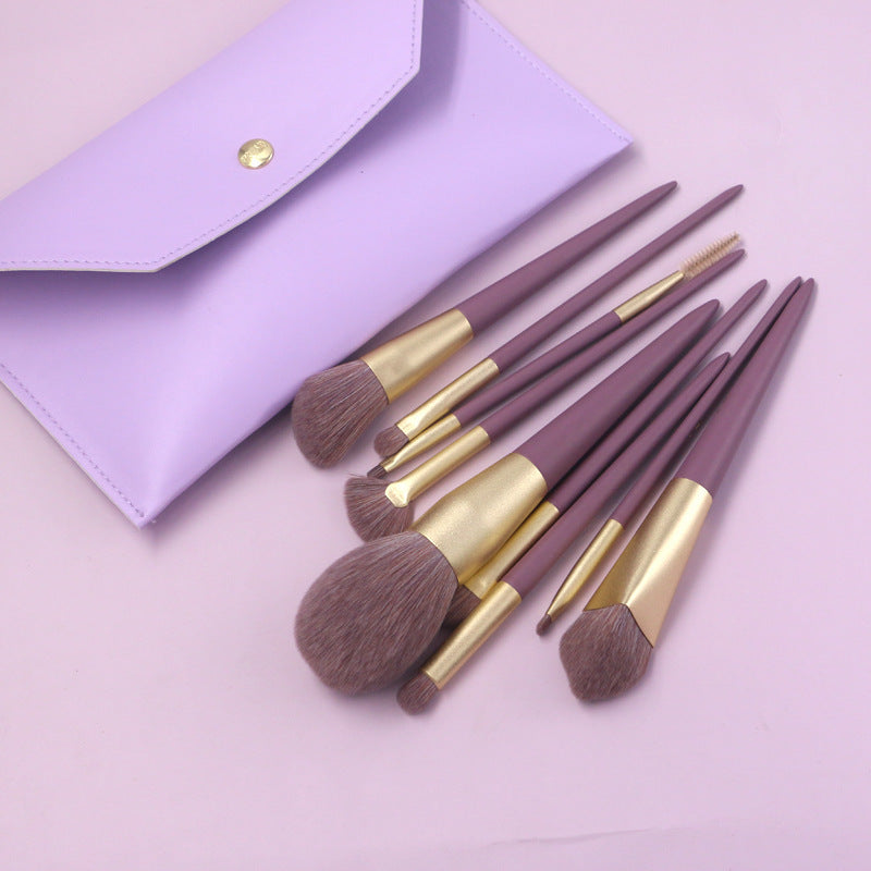 Cangzhou Little Purple Potato Makeup Brush Set Loose Powder Brush Eyeshadow Brush Foundation Brush Portable Beauty Brush Makeup Tools