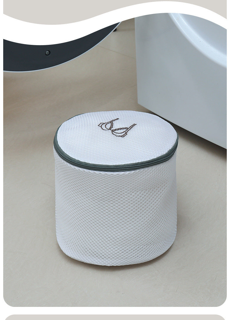 Sandwich Embroidery Laundry Bag Double-Layer Thickened Bra Protective Wash Bag Set Large Mesh Bag for Washing Machine