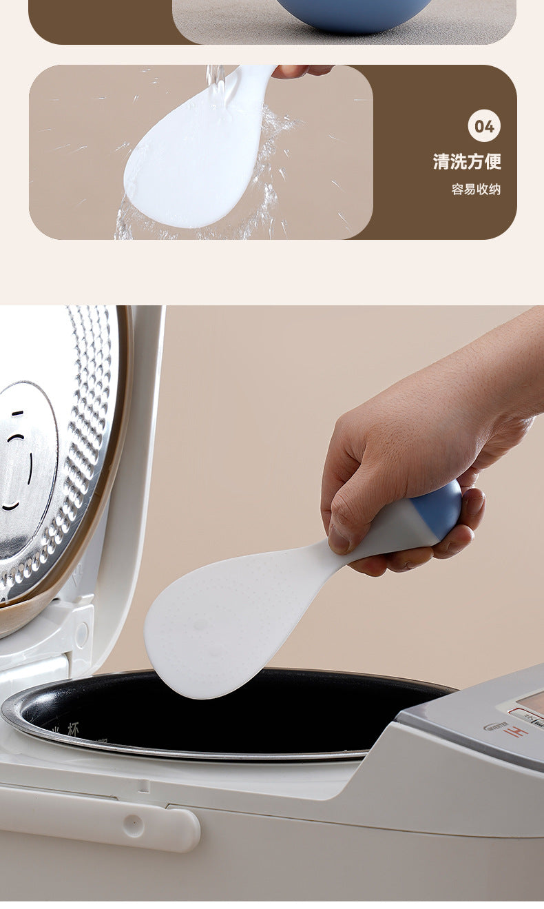 Roly-Poly Non-Stick Rice Spoon Can Stand up and Withstand High Temperatures for Household Kitchen Rice Cookers to Serve Rice and Rice Scoops
