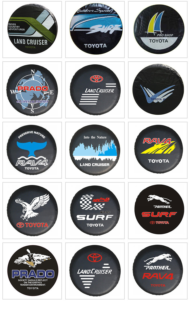 Source factory car tire protective cover tire cover spare tire cover protective cover thickened tire cover all black tire cover