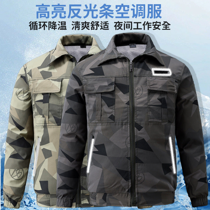 Summer Cooling Air-Conditioned Clothing for Men, Refrigeration Clothing with Fan, Welding Site Heatstroke Prevention Labor Protection Work Clothes