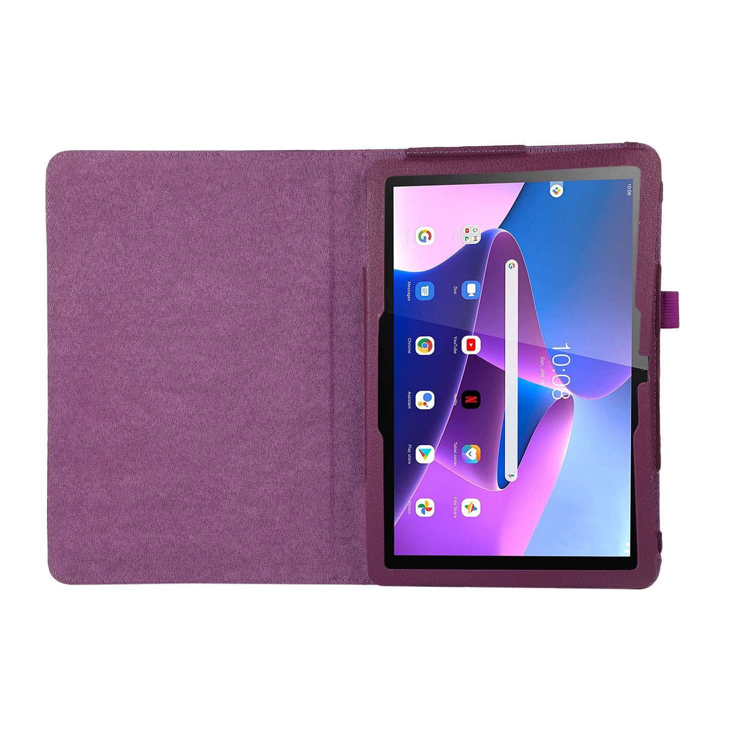 Suitable for Lenovo M10 three generation TB328 tablet computer litchi pattern full edge protective cover