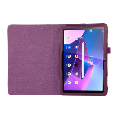 Suitable for Lenovo M10 three generation TB328 tablet computer litchi pattern full edge protective cover