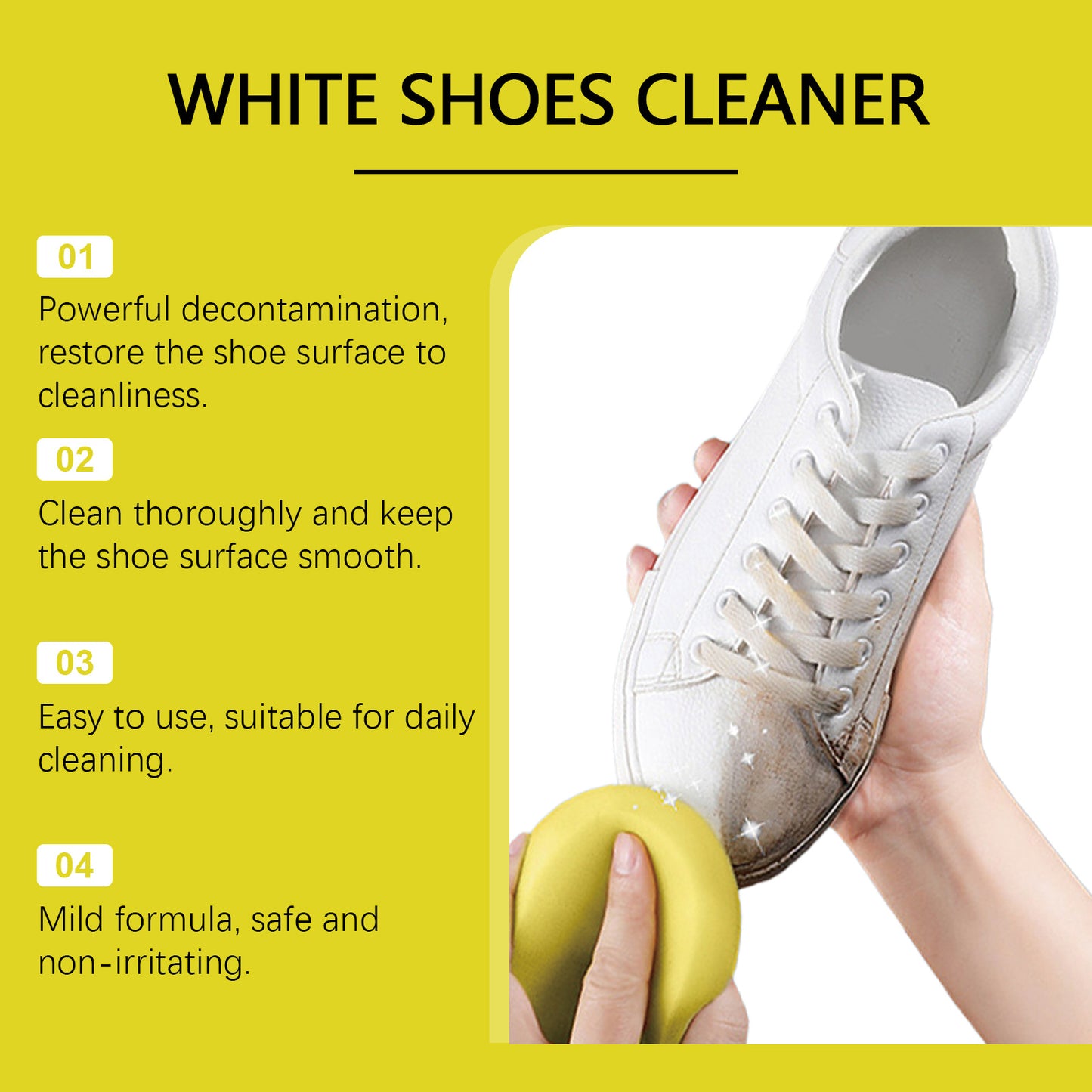 Jaysuing Shoe Cleaning Paste Gentle Cleansing, Removes Dirt, Prevents Dust, Renews Shoes, Universal Cleaning Paste