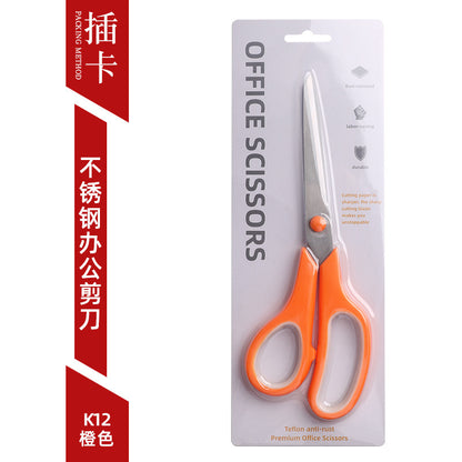 Factory Direct Sales Stainless Steel Office Scissors Student Stationery Scissors Manufacturer Office and Home Use