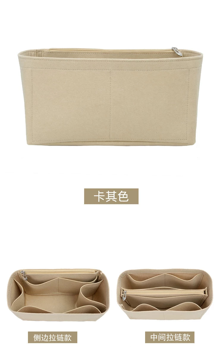 Suitable for Lv Carryall Inner Bag, Medium-Sized Handbag Organizer Storage Bag with Lining