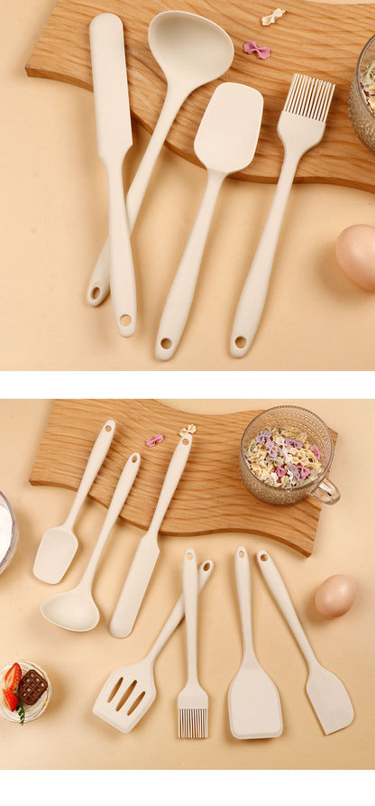 in stock Mini All-inclusive Silicone Kitchenware suit small size Silicone Soup Spoon Secret Shovel Household Non-stick Cookware for Children