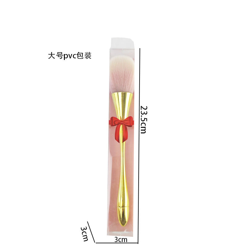 Source Manufacturer Golden Small Waist Blush Brush Loose Powder Brush Super Large Soft Hair Powder Makeup
