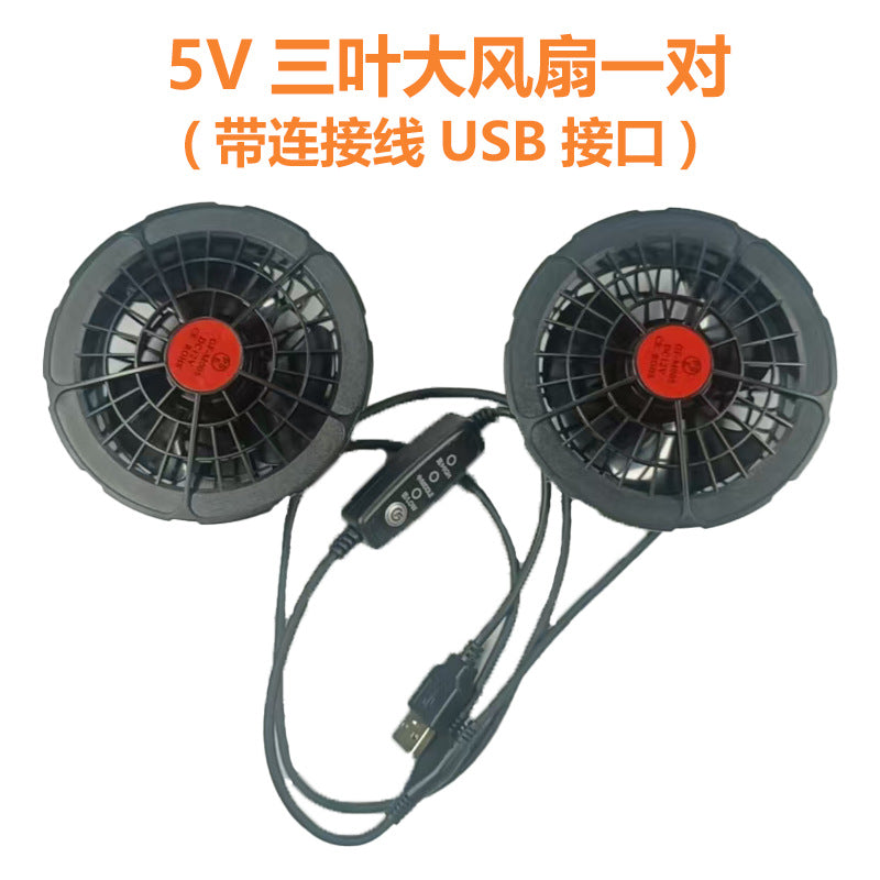 New Summer Fan Clothes Construction Site Cooling Air-Conditioning Clothes Outdoor Reflective Strip Air-Conditioning Clothes Men's Style with Fan