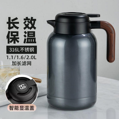 316L Stainless Steel Insulated Large Capacity Kettle for Home Use, Thermos for Tea, Dedicated for Warming Tea, Water Separation, and Stewing Tea Kettle