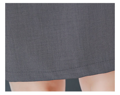 French Hepburn Style Small Black Dress High Sense High Cold Royal Sister Fried Street Small Fragrance Style Pleated Professional Suit dress Summer