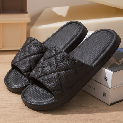 Stepping on excrement feeling sandals and slippers women's summer new home non-slip bathroom home men's eva cool tray factory wholesale cross-border