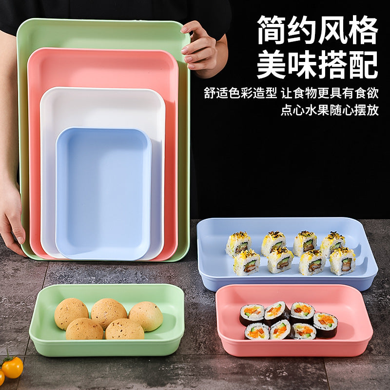 Commercial Deepening Tray Rectangular Kindergarten Plastic Storage Tray for Hot Pot Food Preparation Tray with Marinated Flavor Marinated Dishes Display Tray
