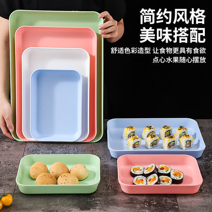 Commercial Deepening Tray Rectangular Kindergarten Plastic Storage Tray for Hot Pot Food Preparation Tray with Marinated Flavor Marinated Dishes Display Tray