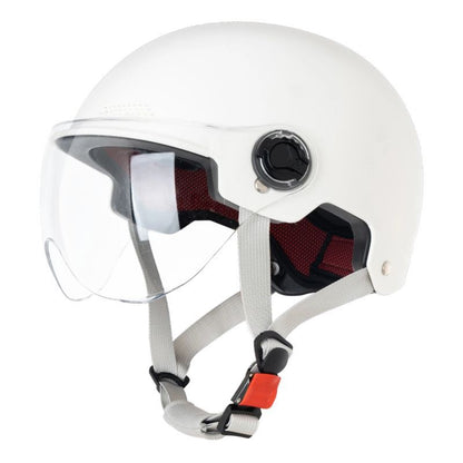 3C certified electric battery car helmet women's summer sun protection breathable helmet motorcycle riding helmet Four Seasons half helmet