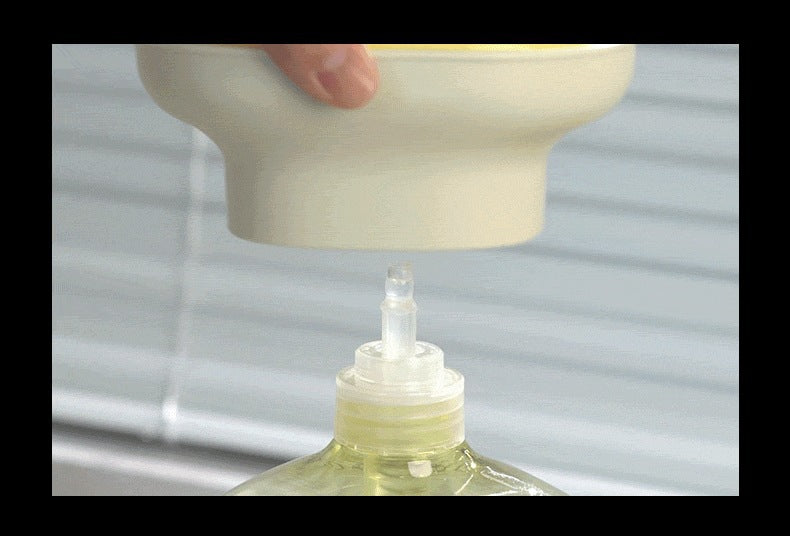 Light Luxury Dishwashing Liquid Dispenser, Household Kitchen Creative Dishwashing Liquid Dispenser, Scouring Pad and Bowl Brush Dispensing Artifact