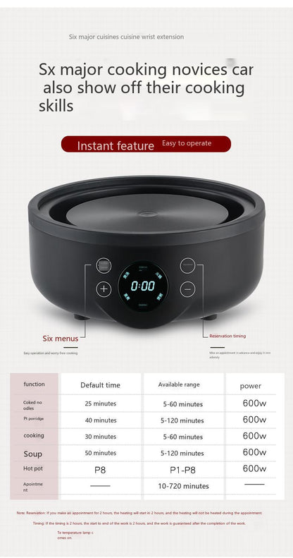 Cross-border 110V/220V English packaging household full-automatic multifunctional split 1.8-liter electric cooking pot European, British and American regulations
