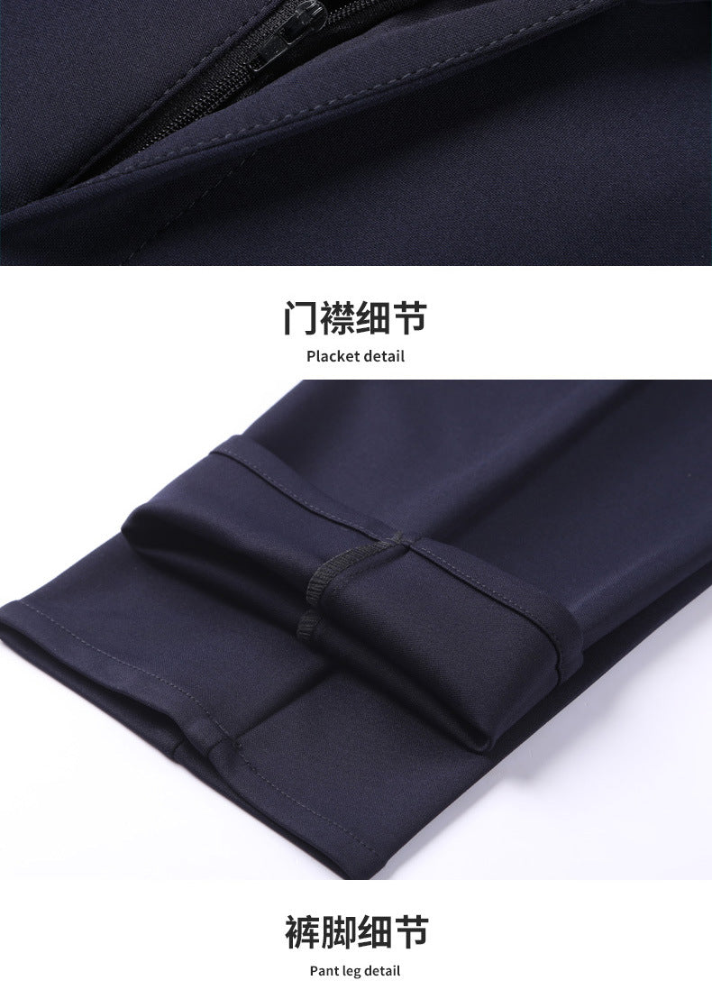 Trousers Women's Black Work Professional Straight-Leg Women's Pants High Waist Work Dress Pants Slim Look Suit Pants Draped Pants