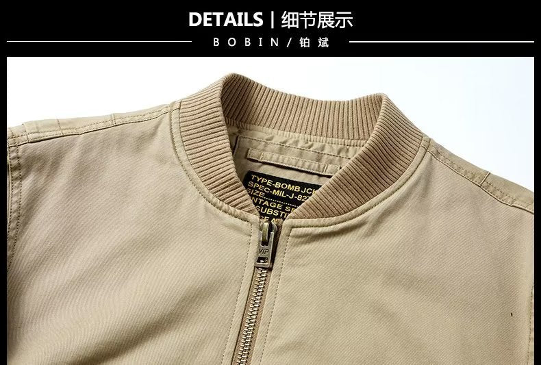 American Retro New Baseball Uniform Jacket Men's Autumn and Winter Bomber Jacket Men's Casual Workwear Top Men's Style