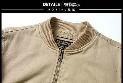 American Retro New Baseball Uniform Jacket Men's Autumn and Winter Bomber Jacket Men's Casual Workwear Top Men's Style
