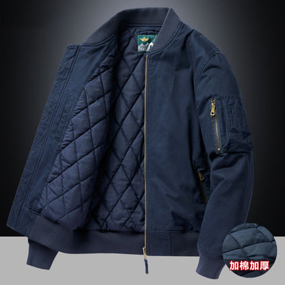 American Retro New Baseball Uniform Jacket Men's Autumn and Winter Bomber Jacket Men's Casual Workwear Top Men's Style