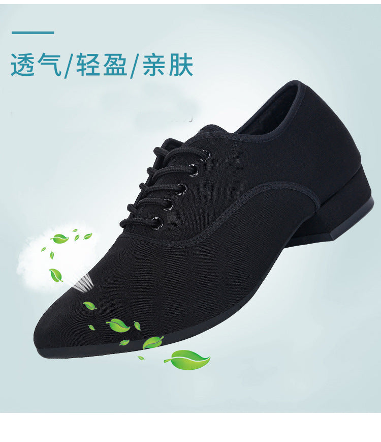 Oxford Cloth Latin Dance Shoes Men's Square Dance Shoes Adult Modern Dance Shoes Soft Bottom Social Dance Shoes Dance Shoes 2025