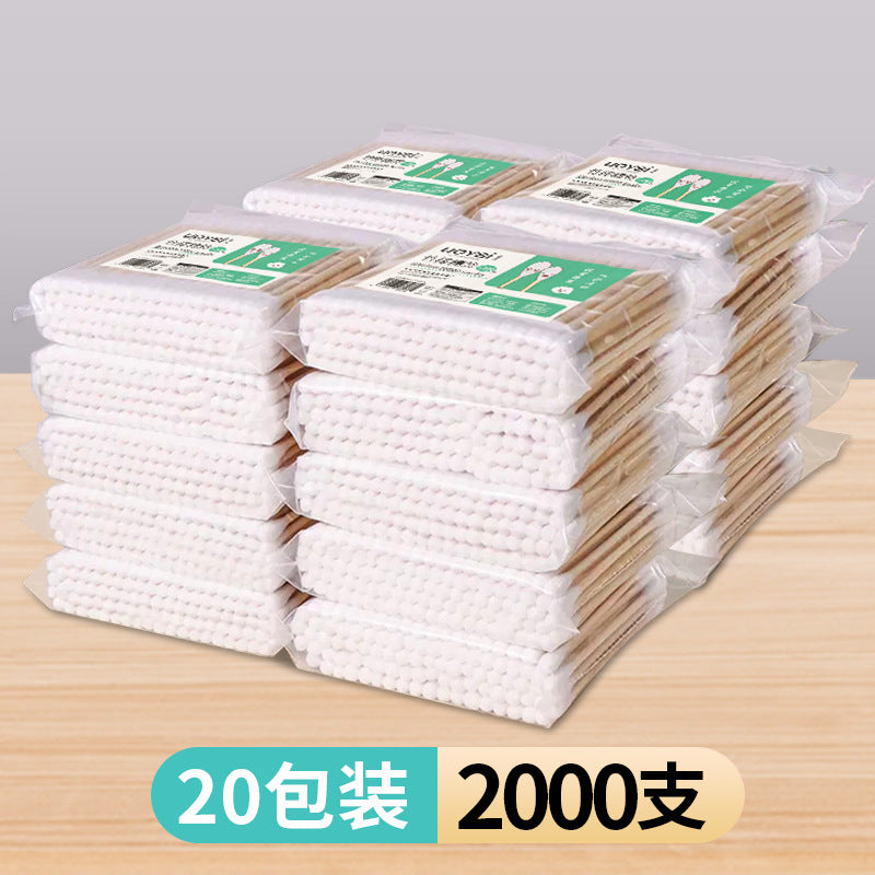 Double-Ended Bagged Cotton Swabs for Ear Picking, Ear Picking Cotton Swabs for Makeup Removal, Makeup and Beauty Cleaning, Free Shipping