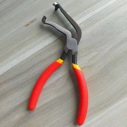 Red and black elbow 60 degree power-off pliers bolt pliers multi-purpose pliers car oil pipe separation harness pliers cross-border pliers