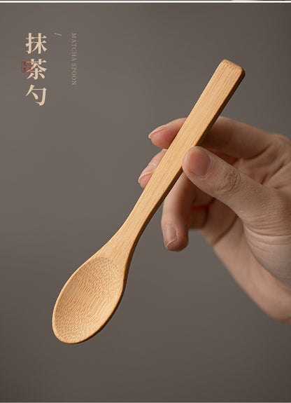 Japanese Tea Ceremony Cherry Blossom Pink Matcha Four-Piece Ceramic Matcha Bowl Tea Whisk Tea Spoon Tea Accessories