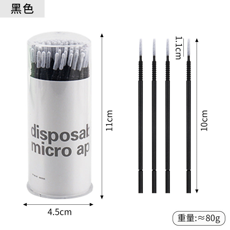 New wholesale long head cotton swab eyelash tattoo nail cleaning cotton swab eyelash disposable long thread cotton swab