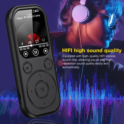 Bluetooth 5.4 MP3 MP4 Player Portable LCD Screen Music Player Stereo HiFi Speaker Support TF FM Radio Video E-Book Recording