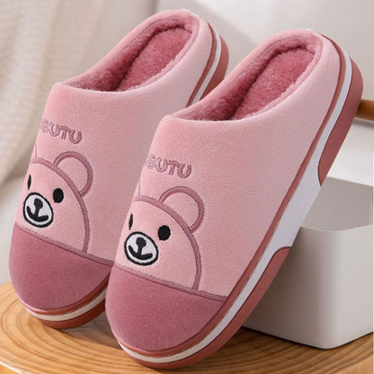 New 2025 Cotton Slippers for Men and Women, Winter Thick-Soled Non-Slip Indoor Warm Home Slippers for Men and Couples