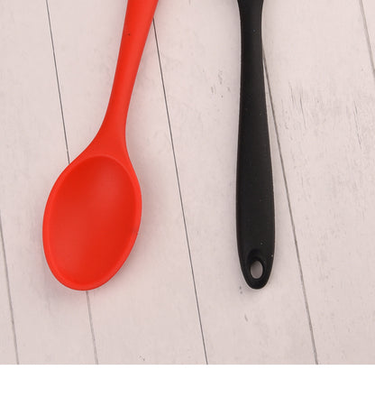 Food Grade Silicone Spoon, Kidsren's Safety Table Spoon, High Temperature Resistant Non-Stick Pan, Student Spoon, Baby Food Supplement Mixing Spoon