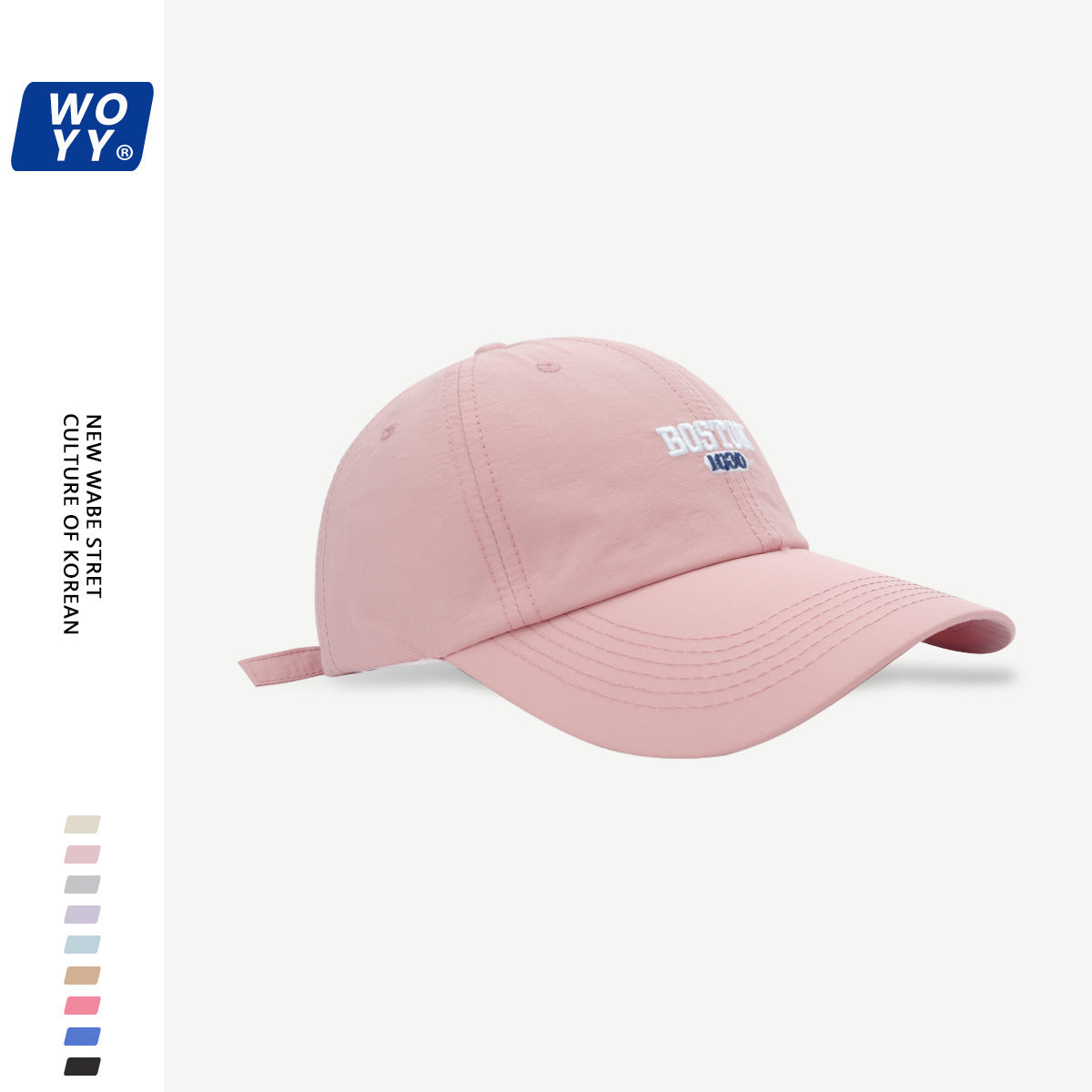 Boston Quick-Dry Baseball Hat Summer Super Fire Outdoor Sun Hat Korean Ins Soft Top Breathable Cap