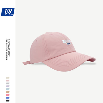 Boston Quick-Dry Baseball Hat Summer Super Fire Outdoor Sun Hat Korean Ins Soft Top Breathable Cap