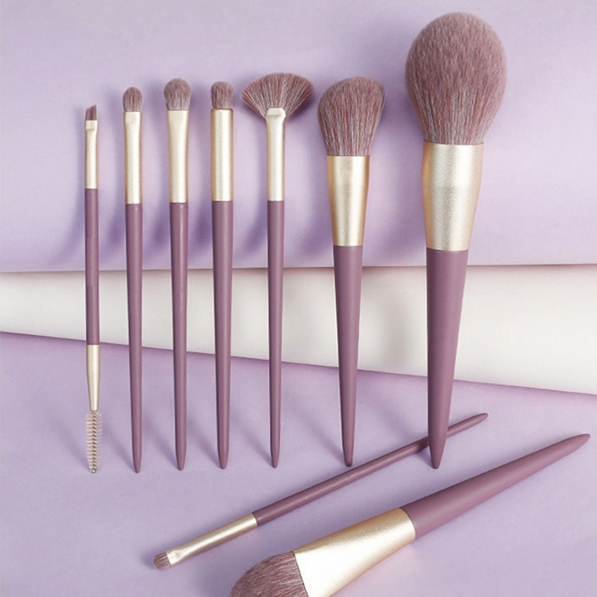 Cangzhou Little Purple Potato Makeup Brush Set Loose Powder Brush Eyeshadow Brush Foundation Brush Portable Beauty Brush Makeup Tools