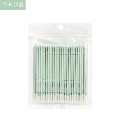 New wholesale long head cotton swab eyelash tattoo nail cleaning cotton swab eyelash disposable long thread cotton swab