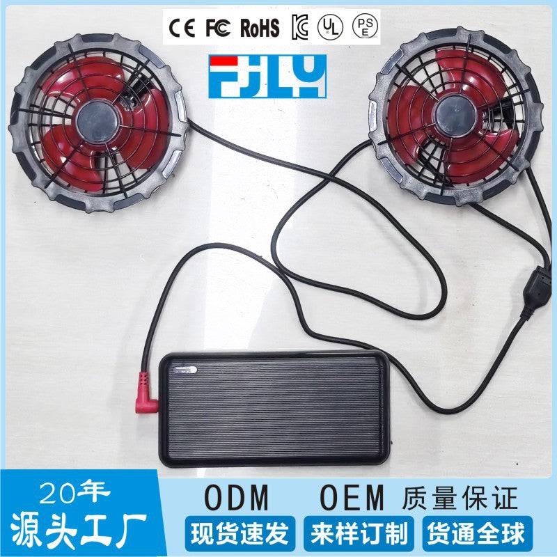 Air-Conditioned Clothing Men's Summer Outdoor Labor Protection Work Clothes Charging Refrigeration Welder High Temperature Heatstroke Prevention Cooling Fan Clothing