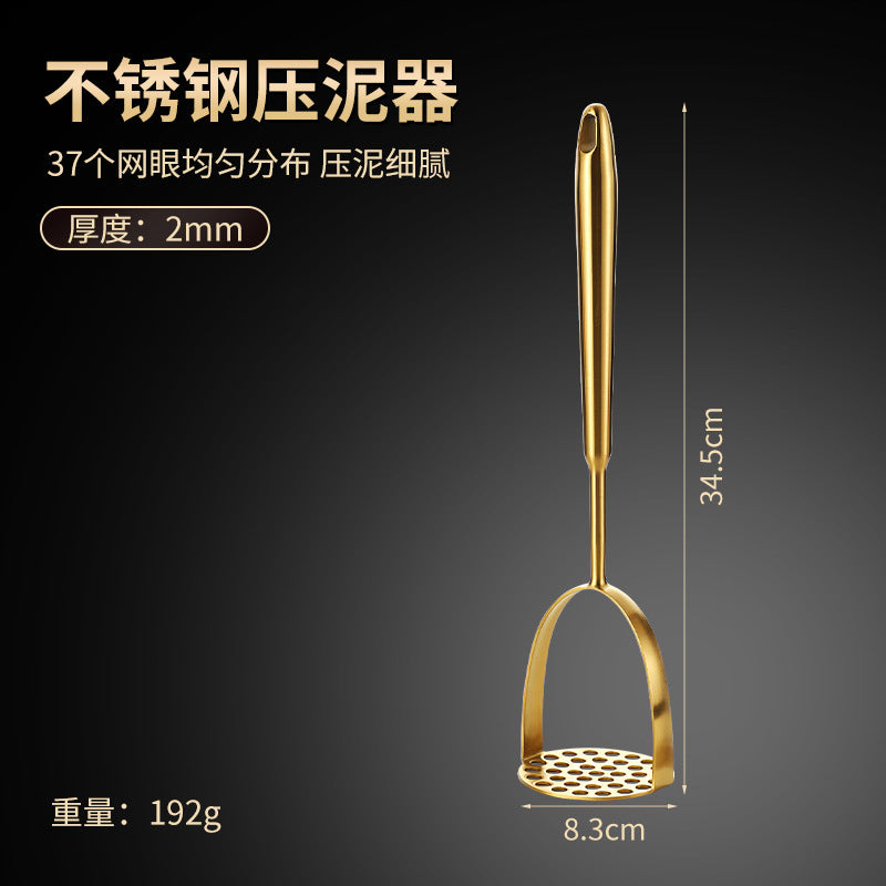 Stainless steel sweet potato masher household potato press kitchen tool manual multi-function masher potato press