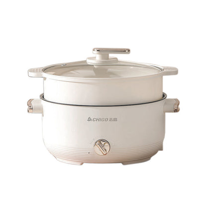 Chigo Electric Hot Pot Household Cooking Pot Frying Non-Stick Pot Dormitory Small Electric Pot Student Kitchen Electric Hot Pot Electric Cooking Pot