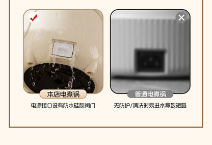 Electric Cooking Pot, Multifunctional Dormitory Small Electric Pot, Electric Hot Pot, Non-Stick Electric Steaming Pot, Noodle Cooking Pot, Electric Hot Pot, European and British Regulations