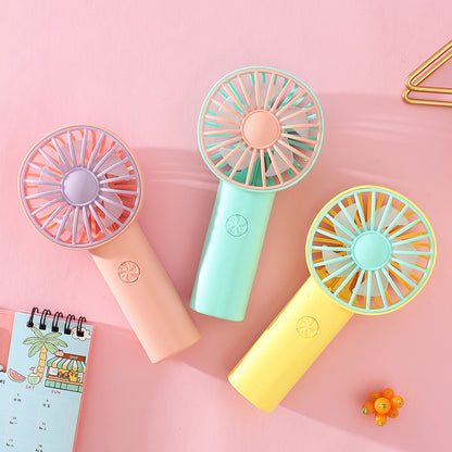 New cartoon mini fan summer outdoor portable USB rechargeable fan student dormitory desktop fan