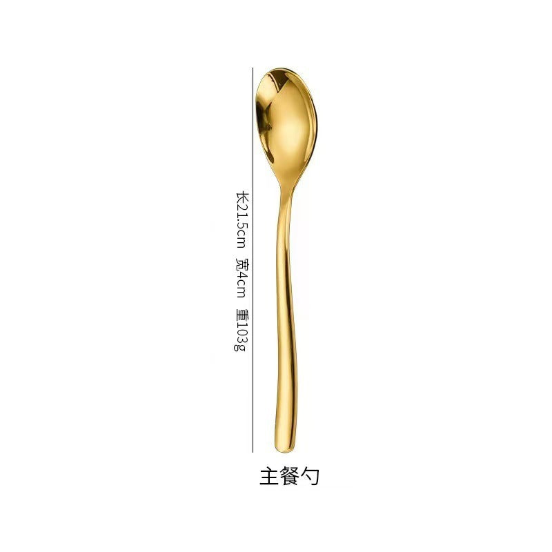 3 04 months light steak knife fork spoon thickened stainless steel tableware western food knife fork spoon dessert spoon upscale hotel restaurant