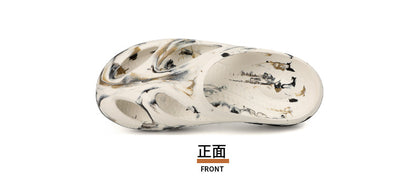 Cross-Border Outdoor Thick-Soled Sandals, Hollow Eva Shaped Water Sandals, Non-Slip Clogs, Men's and Women's Beach Sandals, Slippers