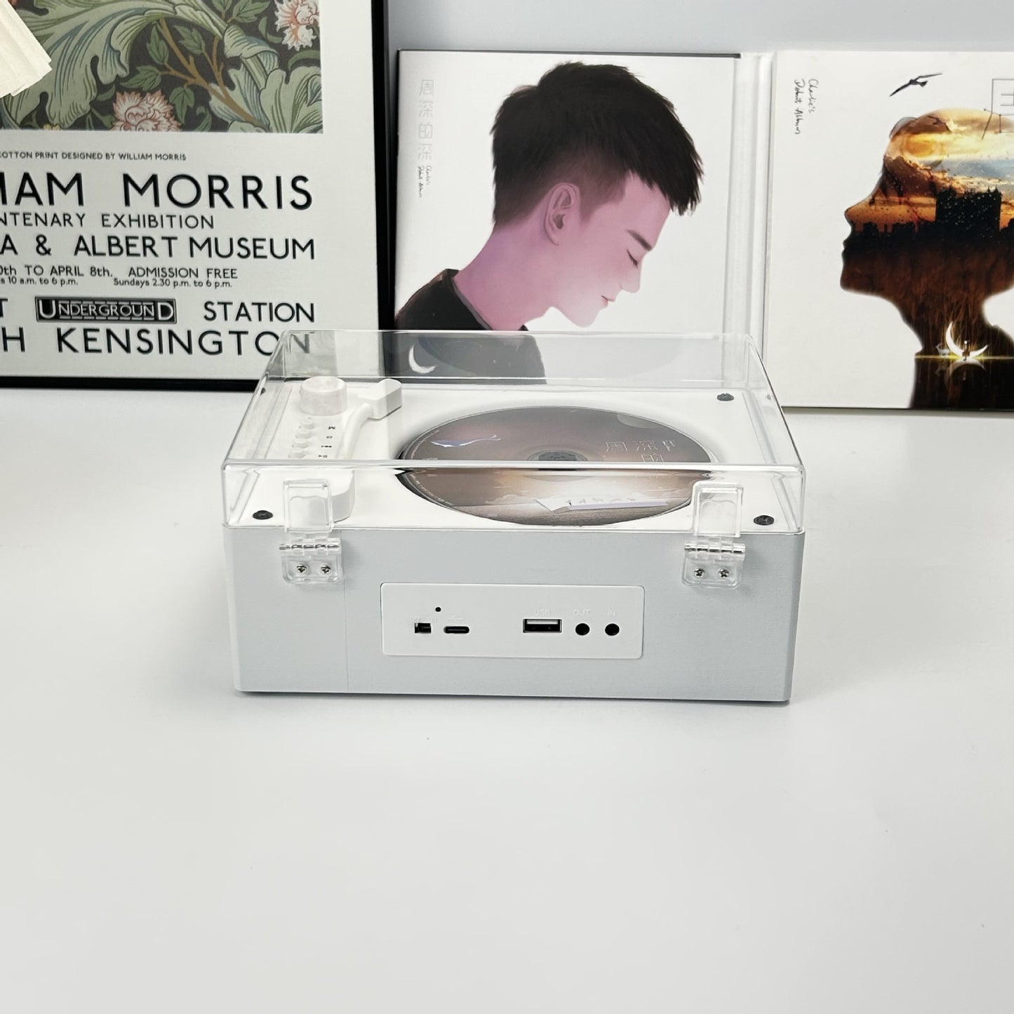 Cross-Border Popular Retro Cd Player Portable Music Album Bluetooth Speaker Player Cd Disc Birthday Gift