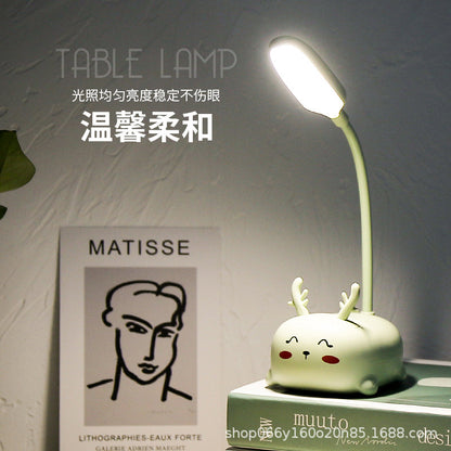 Factory direct creative cute girl heart mini small table lamp led bedroom bedroom bedside eye protection night light